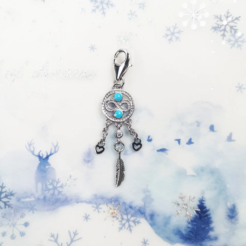 Кристалл сердце Ловец снов Бесконечность Крест мандала цветок синяя подвеска в