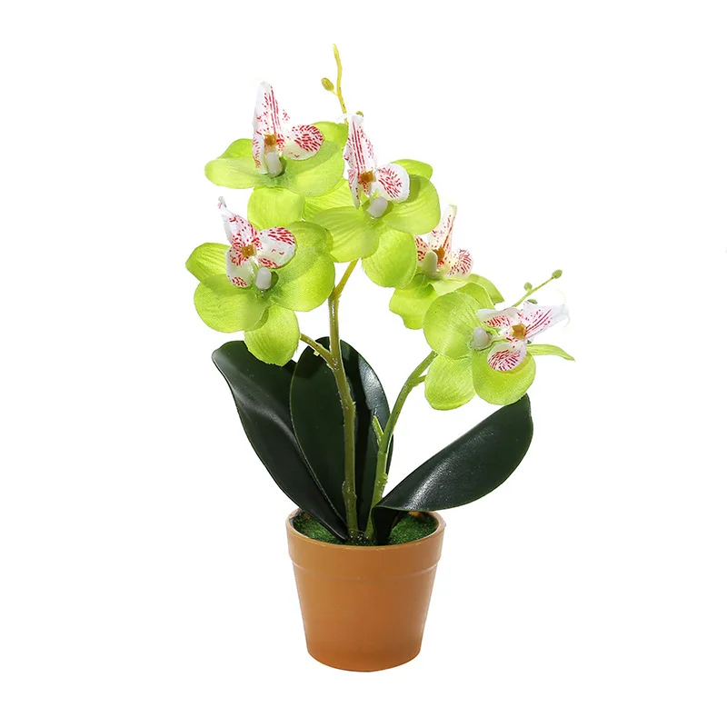 2 Fork Phalaenopsis Bonsai orchidea flower decoratio wedding garden home decor plantas artificiales para de habitacion images - 6