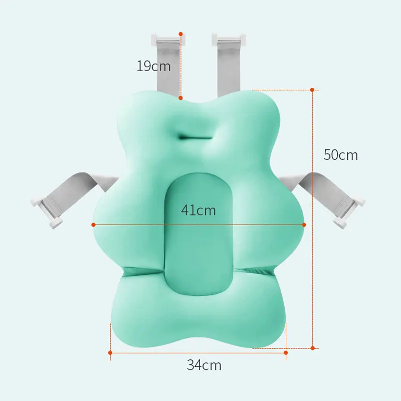 

Soft Baby Bath Pillow Portable Anti-Slip Mat Seat Infant Floating Bathtub Pad Non-slip Shower Cushion Security Support Mat