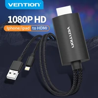 vention lightning to hdmi cable 1080p audio video cable for iphone ipad ios phone to tv projector hdtv 8 pin to hdmi converter