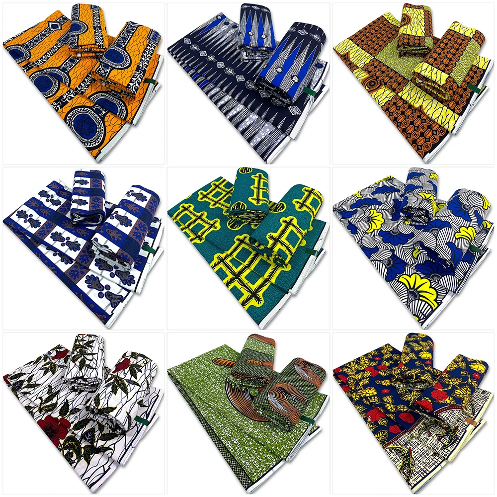 

Sinya 2021 Nigerian Ankara Sewing Material High Quality 100% Cotton Soft African Real Wax Prints Fabric