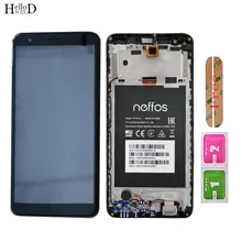 LCD Display For Tp-Link Neffos A5 Mobile Phone LCD Display With Touch Screen Digitizer Panel Front Glass Lens Sensor Frame Tools