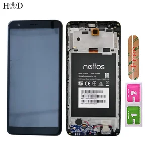 lcd display for tp link neffos a5 mobile phone lcd display with touch screen digitizer panel front glass lens sensor frame tools free global shipping