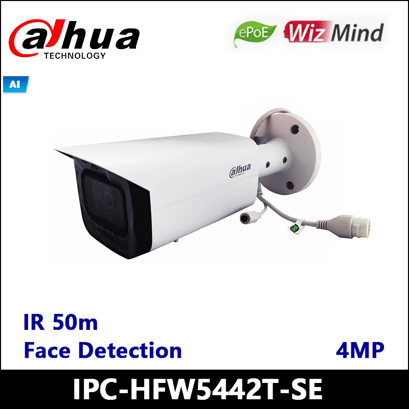 Сетевой видеорегистратор Dahua IPC-HFW5442T-SE 4MP Pro AI пуля ИК сети IP Камера H.265 &amp H.264
