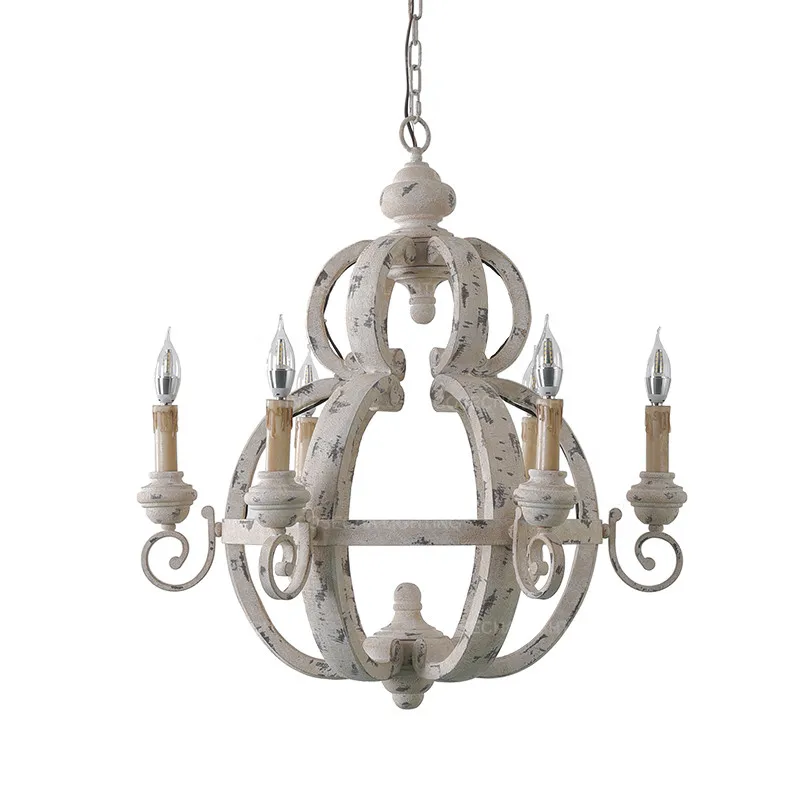 Винтажные деревянные люстры в стиле ретро подвесной светильник лофт