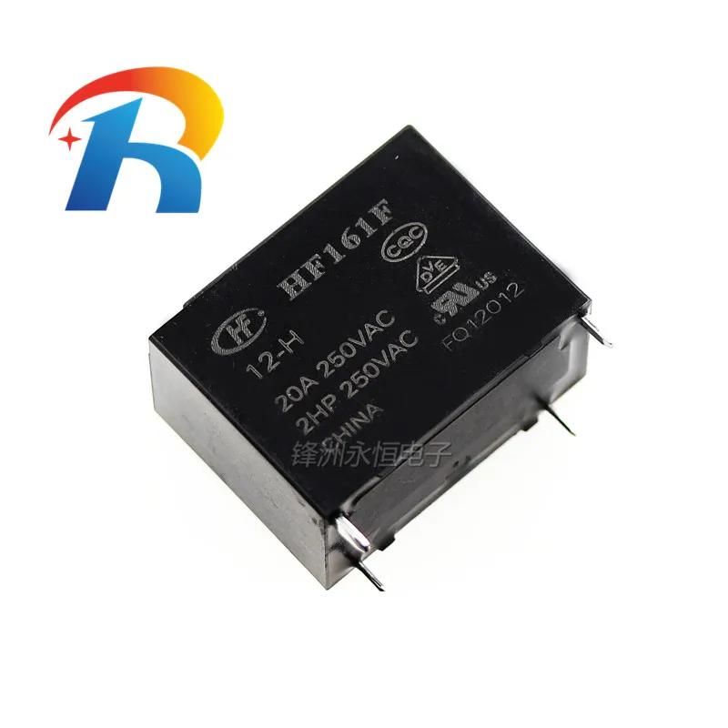 5 шт., новинка, Φ HF161F/12-H, набор нормально открытых Реле 20A, 4-контактное реле 12 В постоянного тока