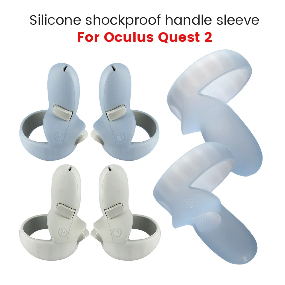 

VR Touch Handle Grips Silicone Cover For Oculus Quest 2 Protective Cover For Oculus Quest 2 VR Accessories