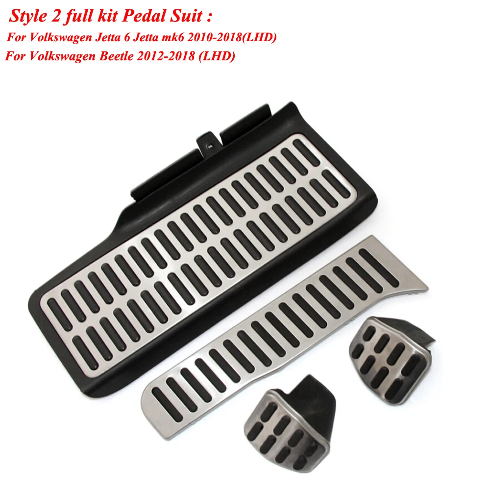 Крышка педали из нержавеющей стали для Volkswagen Vw Golf 5 6 Jetta MK5 MK6 Scirocco CC Passat B6 B7 TIGUAN Toureg
