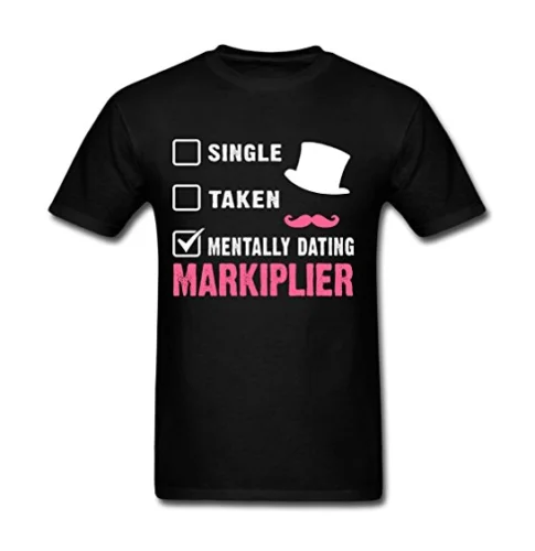 

Men's High Quality Markiplier Logo Choose DD.Cat T-Shirt Black