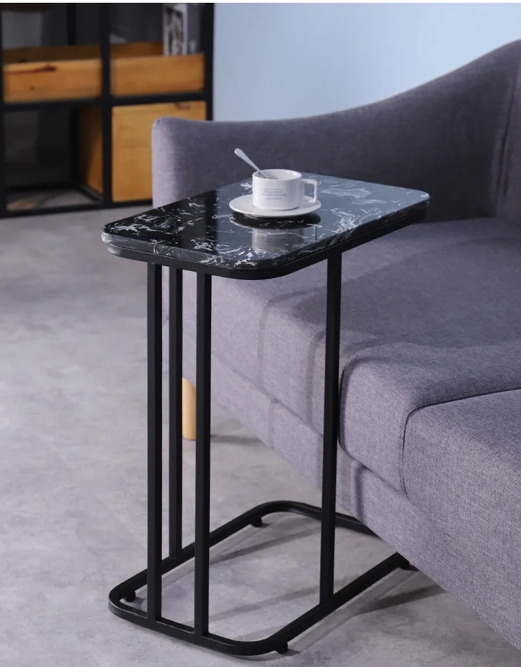 

Nordic Light Luxury Sofa Corner A Few Simple Living Room Balcony Marble Mobile Small Coffee Table Bedside Simple Table