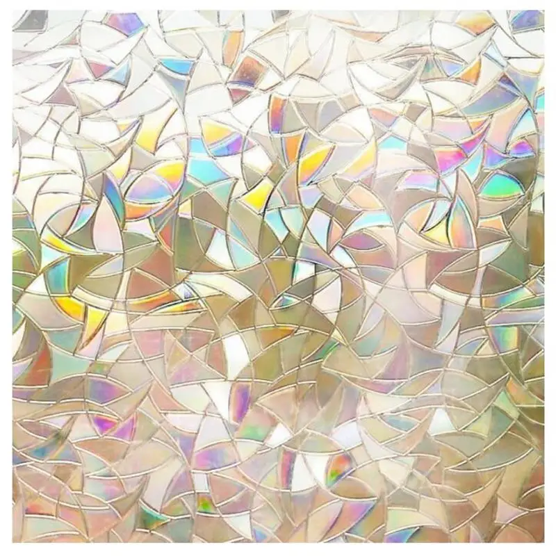 Новая прозрачная Геометрическая оконная пленка статическая липкая