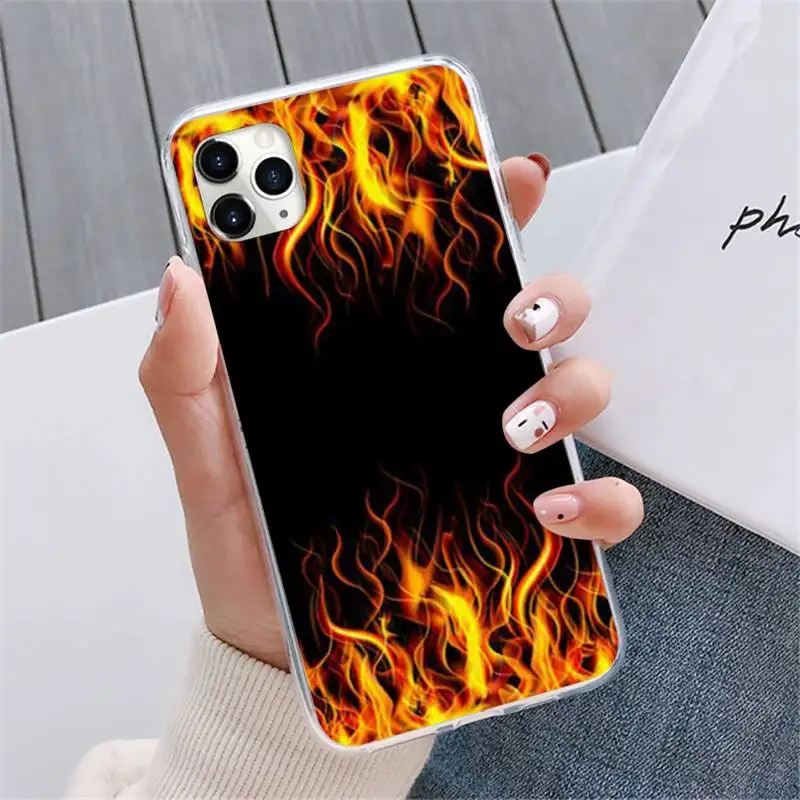 

Fashion Flame Pattern Phone Case For iphone 12 5 5s 5c se 6 6s 7 8 plus x xs xr 11 pro max mini