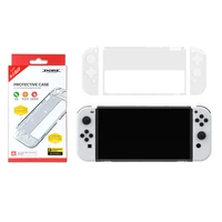for nintend switch oled case shell detachable soft tpu crystal protective cases transparent cover for ns switch console cover
