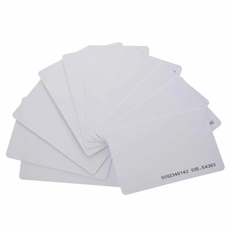 Карта доступа RFID EM4100 Tk4100 125 кГц 0 85 мм для входной двери Бесконтактный 10 шт. чип