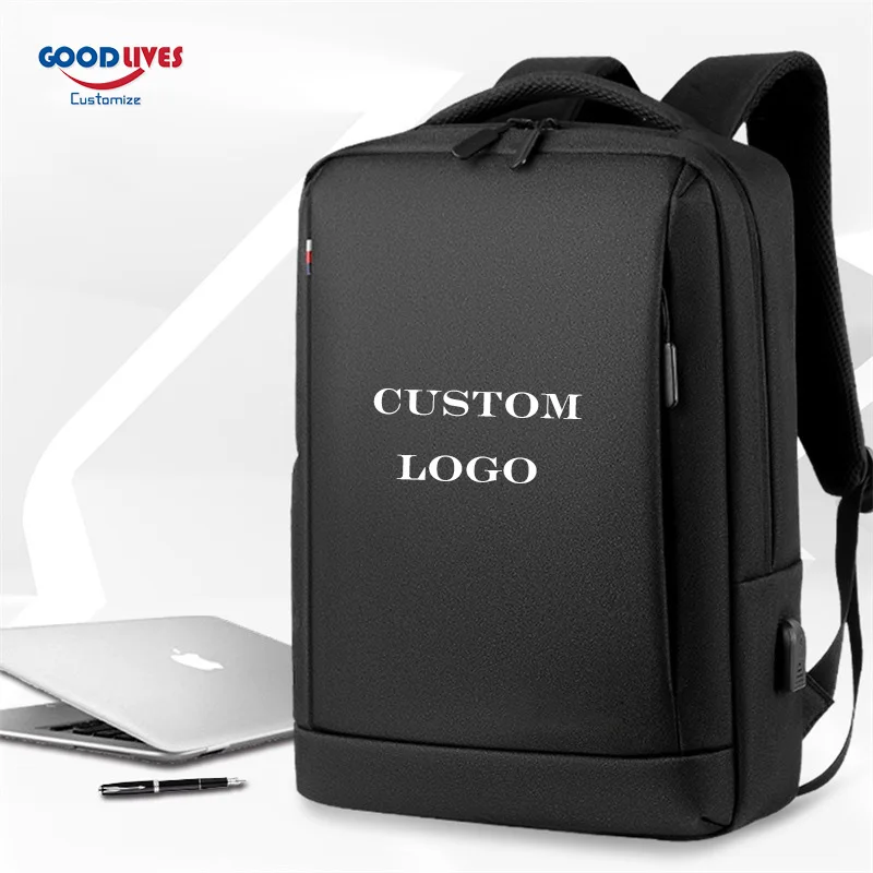 2022 new office business fashion backpack men 15 6 laptop waterproof bagpack teens shoulders bag customizable logo sacs à dos free global shippi