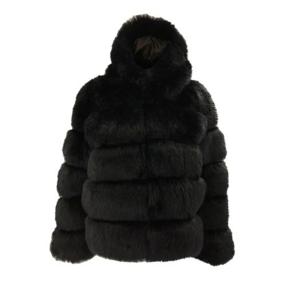 

Women thick Coat Mink Coats Winter Fashion Fur Coat Elegant Thick Warm Outerwear Faux Fur Jacket 2021