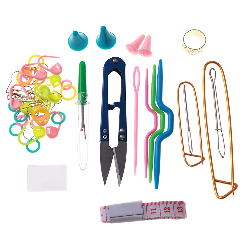 1 Набор 16 размеров Швейные иголки швы вязание ремесло чехол крючком домашние