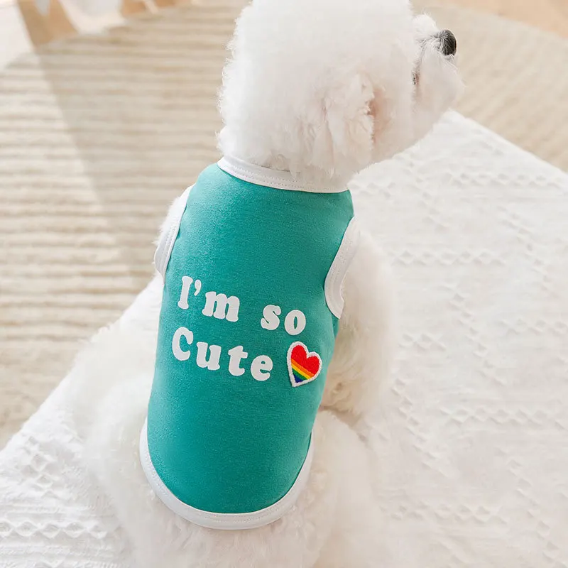 Im So Cute Pet жилет-одежда для собак надпись одежда собаки супер маленький костюм
