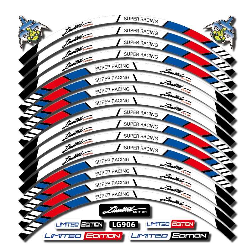 

Светоотражающие наклейки на колесные шины для мотоцикла Honda KTM YAMAHA, 17 дюймов