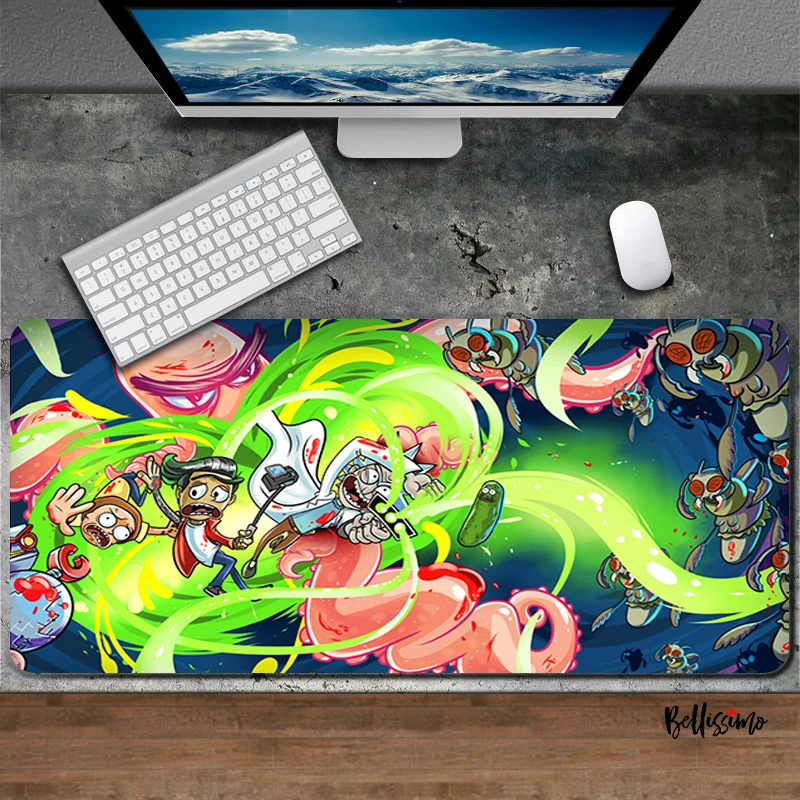 

Mouse Pad Large Morty Mousepad Gamer Gaming Computer Desk Deskmat Gamers Accessories Anime Desk Mat Rugs Pc Gaming Table Diy