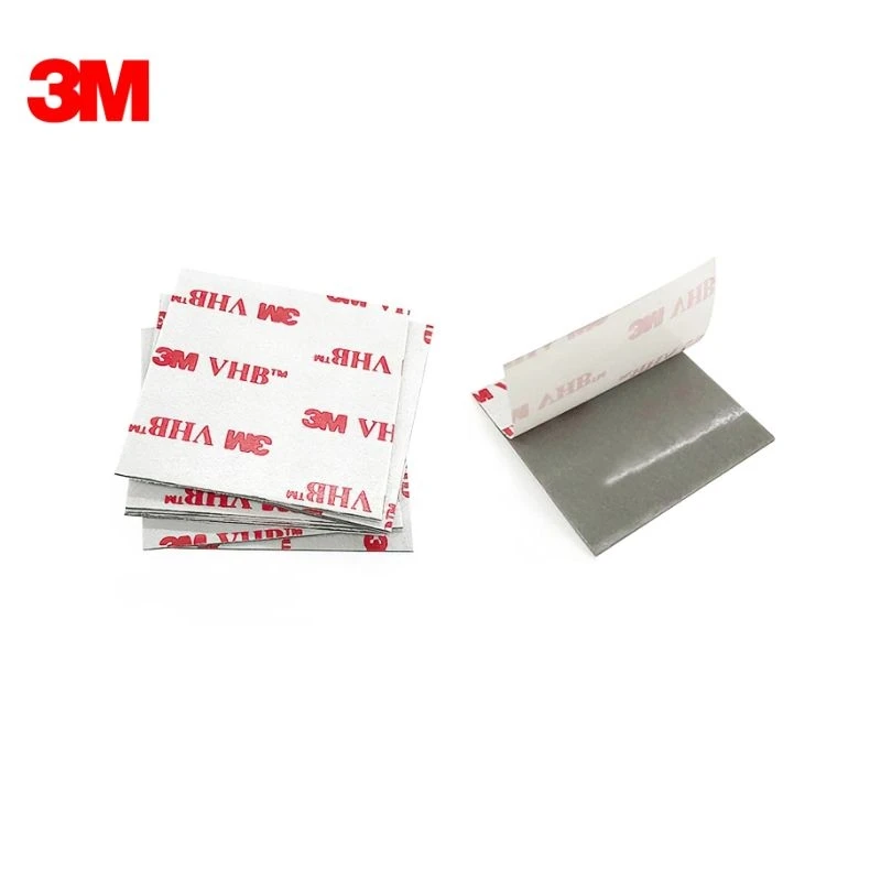 Двухсторонняя лента 3M 4941P VHB толщиной 1,1 мм, 2 дюйма x 3 дюйма (в упаковке 20 шт.), серого цвета, Прямая поставка (art.: 7a40dd2e7) - 7a40dd2e7