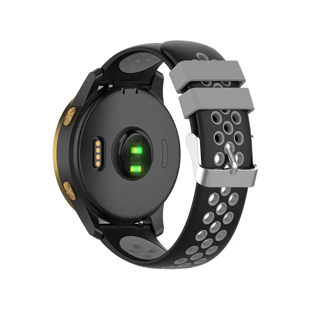 Мягкий силиконовый спортивный ремешок для наручных часов Garmin Benz Fenix Amazfit GTS Galaxy Watch