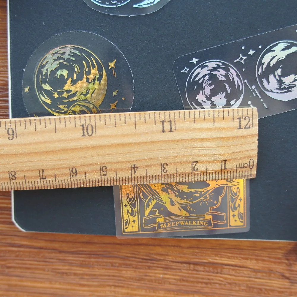 Стильная ПВХ лазерная наклейка Кит на Луне 28 шт. скрапбукинг сделай сам