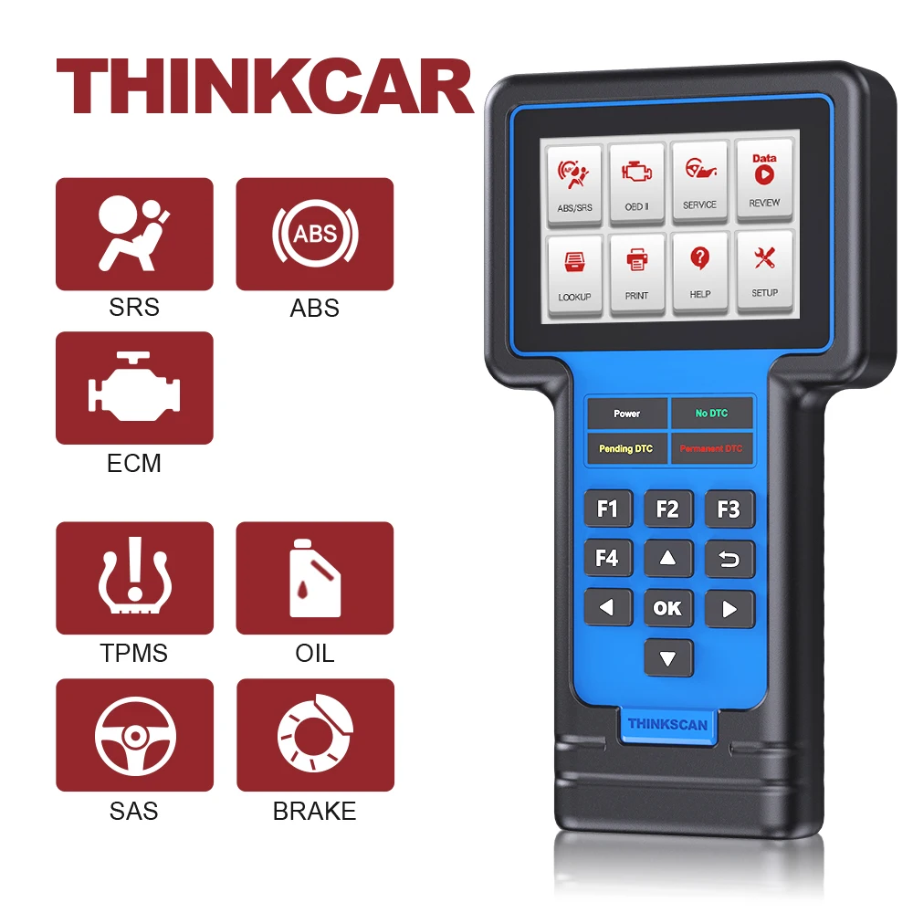 

THINKCAR ThinkScan 601 OBD2 Scanner OBDII DTC SRS Diagnostic Code Reader Tool Oil EPB SAS TPMS Reset Car Auto Diagnostic Tools