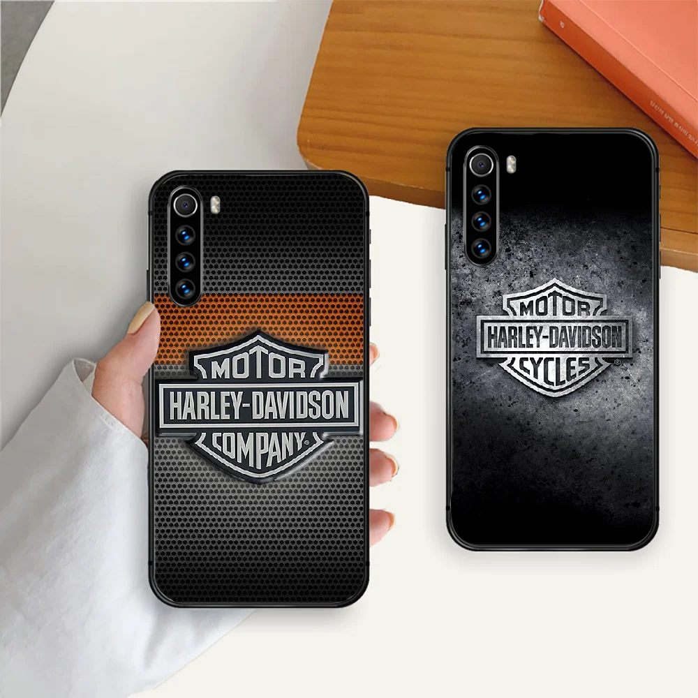 

Motorcycle Davidsons Phone Case Cover For Xiaomi 7 7A 8 8T 9 9S 9A 10 K30 Redmi Note Pro Ultra Black Silicone Funda