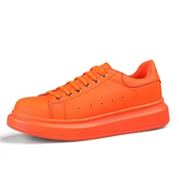 sneakers women 2021 fashion vulcanized shoes lover lace up casual shoes orange basket shoes breathable walking sewing men flats