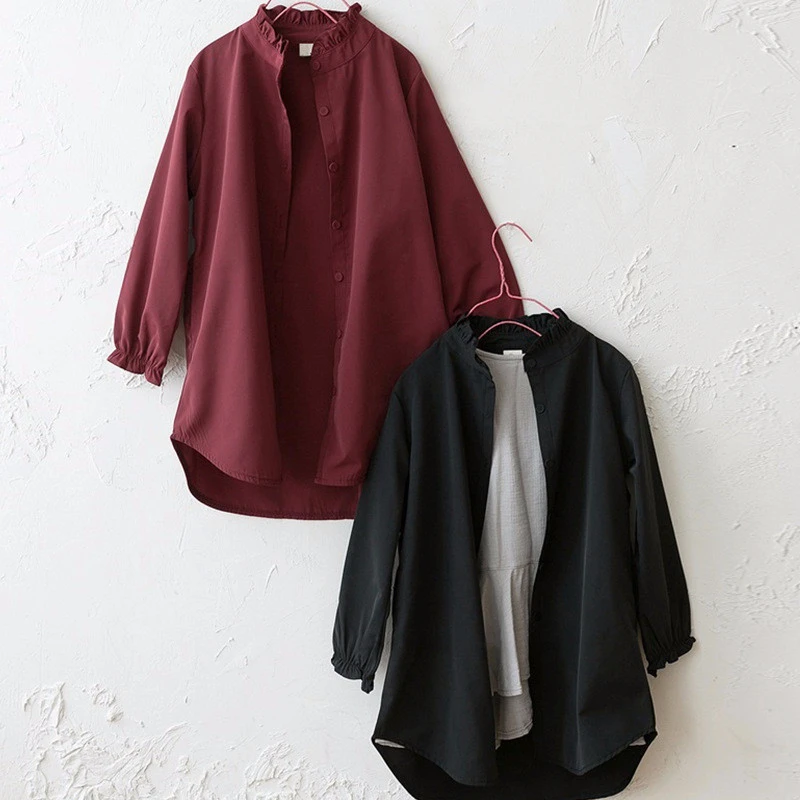 Новинка 2020 года длинная рубашка для девочек ветровка подростков детская верхняя