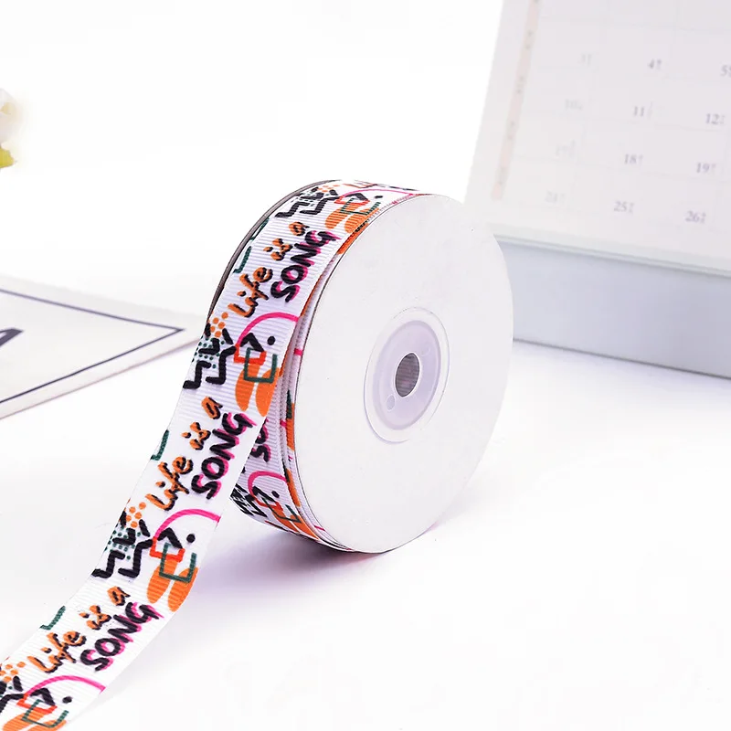 20Y 1 &quotмультфильм слон с днем рождения напечатанные Grosgrain ленты DIY Швейные ремесла