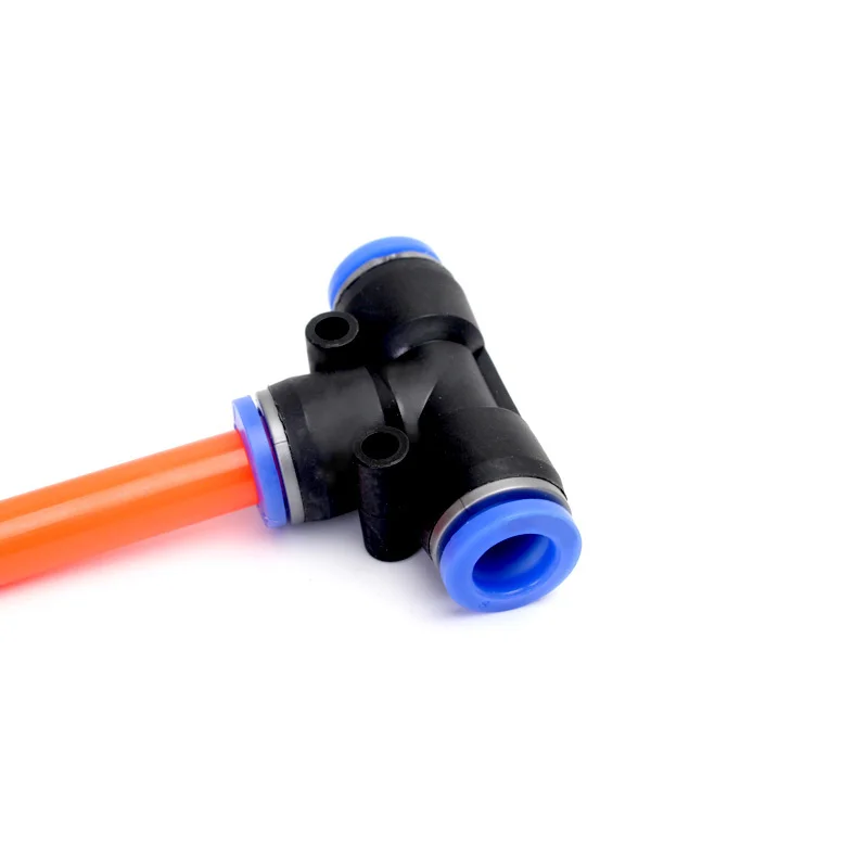 5 шт. ПЭ Серия T-shape d Tee 4 6 8 10 12 14 16 мм OD Hose 3-ходовой порт y-образный Пневматический
