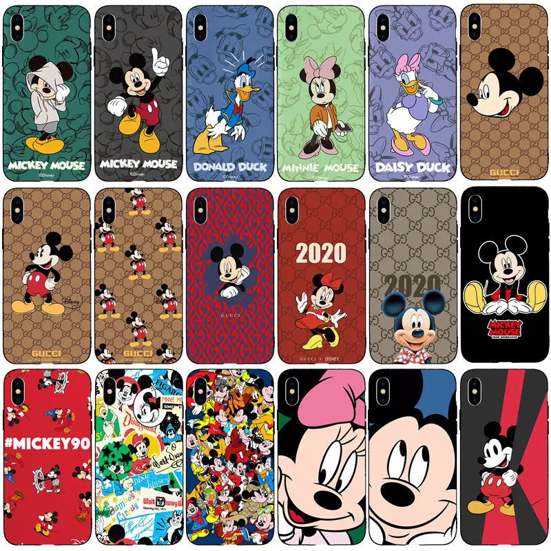 

Disney Cartoon Mobile Phone Case Apple13 Pro Max Mini Mickey 12 Pro Max Mini Minnie Iphone11 All Inclusive Ultra-thin Patterned