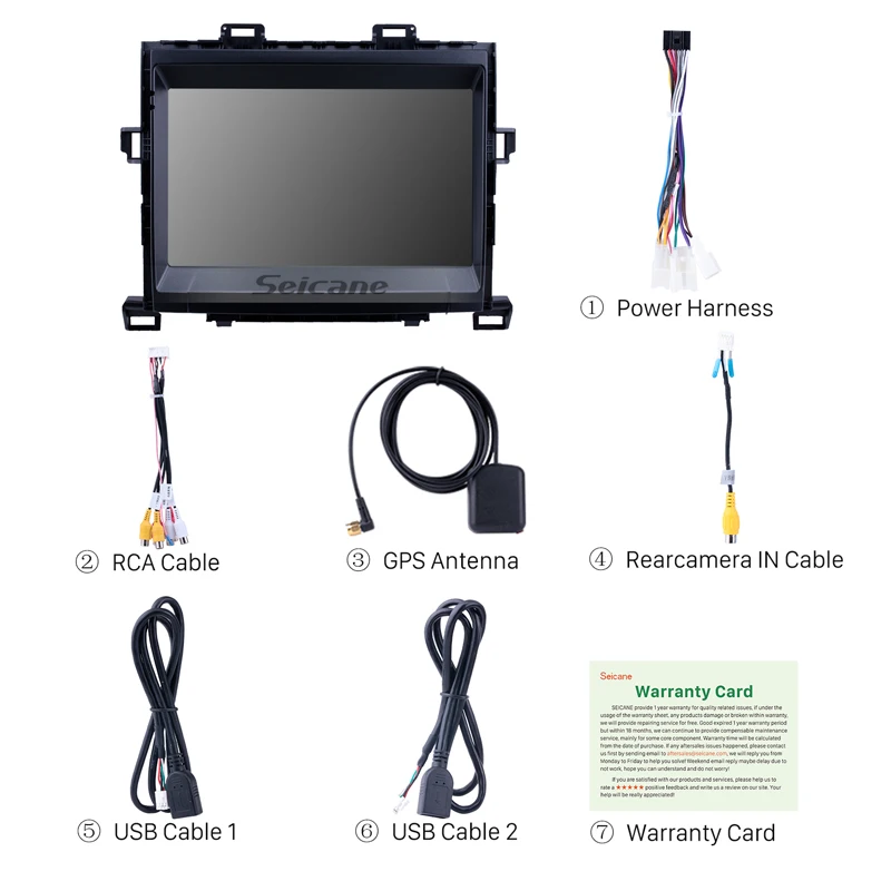 Seicane Android 10 0 четырехъядерный GPS Navi для 2008-2014 Toyota ALPHARD/Vellfire ANH20 8-дюймовый