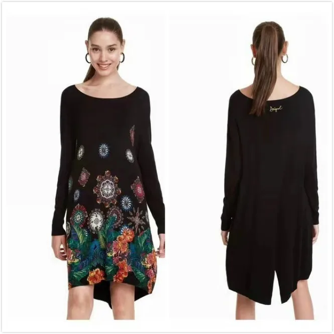 1 Impresso blusas bordadas de Graus, Espanha xs-xl - Цвет: 1