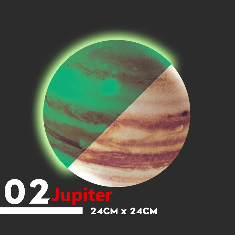 Новинка! Земля Юпитер солнце венена уран Сатурн Нептун флуоресцентные наклейки