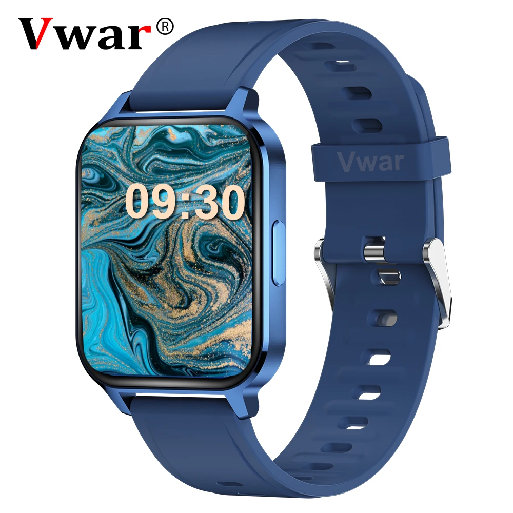 2021 Vwar ультра тонкие умные часы для iPhone 12 Xiaomi Redmi Phone IP68 Водонепроницаемые мужские