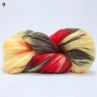 rainbow segment dyed yarn hand knitted thick baby soft diy crochet knitting yarn thread for hat scarf sofa cushion sweater hot