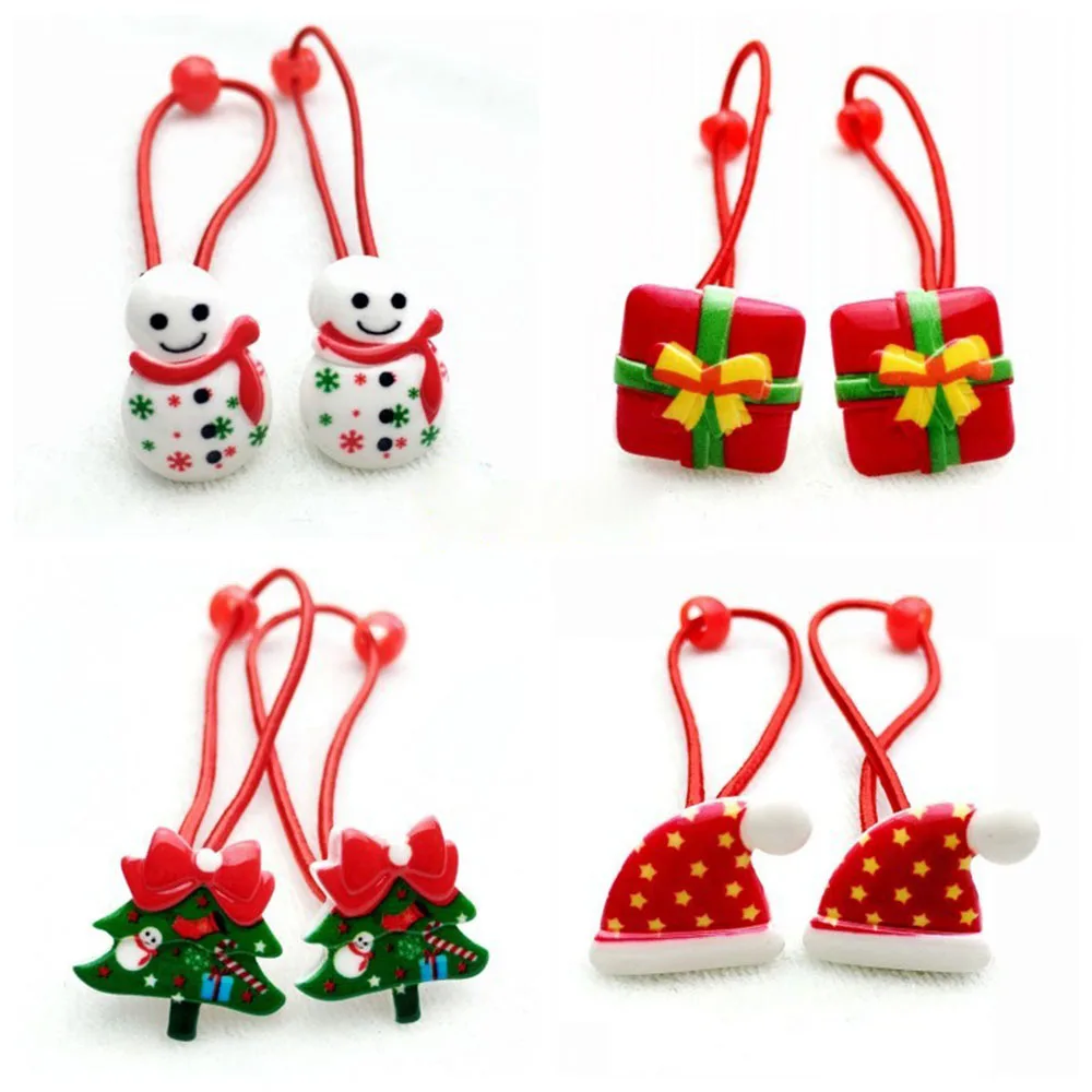 10 шт. рождественские аксессуары для волос заколка девочек малышей украшения
