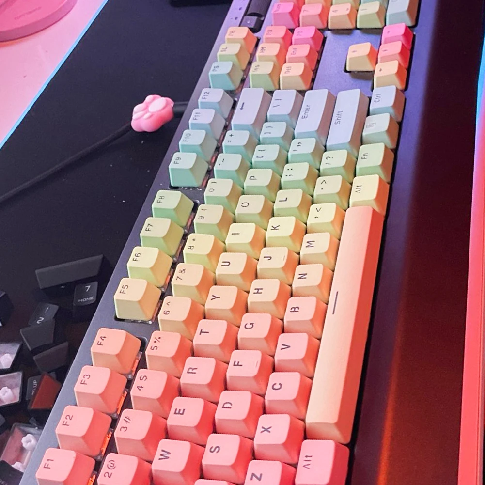 

104 шт., колпачки для клавиатуры, для механической клавиатуры