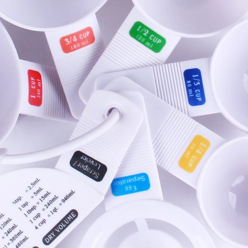 12 шт./компл. измерения мерная ложка чашки с яичный сепаратор инструмент Пластик