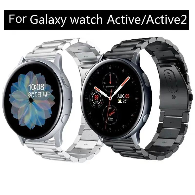 Ремешок для часов из нержавеющей стали Samsung Galaxy watch металлический ремешок 24 мм 22 20