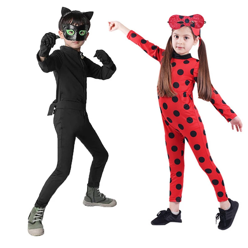 Лидер продаж Карнавальная одежда детские костюмы для косплея черного кота