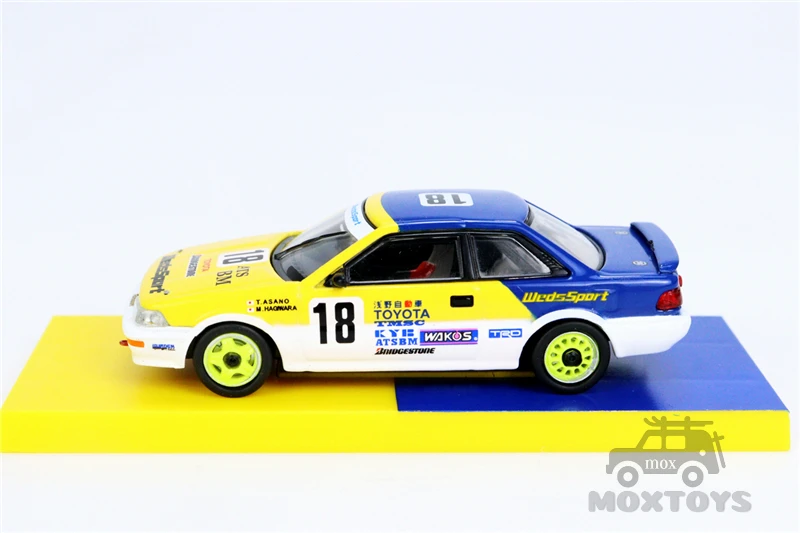 Tarmac работает 1:64 Toyota Corolla Levin AE92 JTCC 1993 Racing w/контейнер литая модель автомобиля |