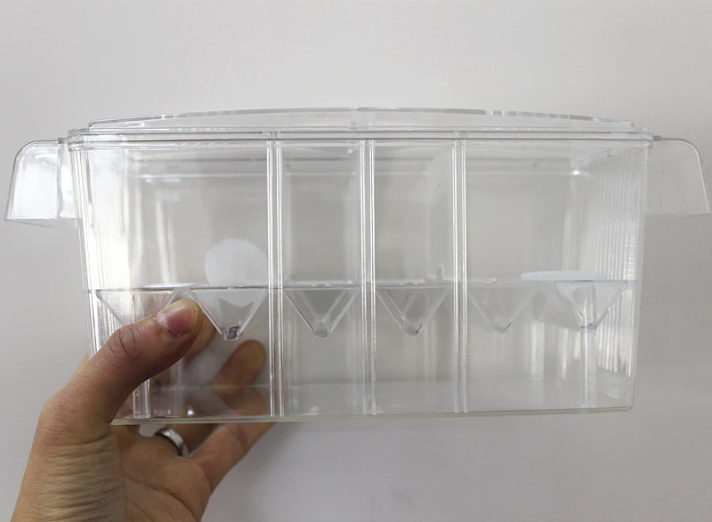

L M S Sizes 3 IN 1 Fish Breeding Boxes Hatching Incubator Isolation Acrylic Aquarium Tanks Durable Betta Fish Tank AT001