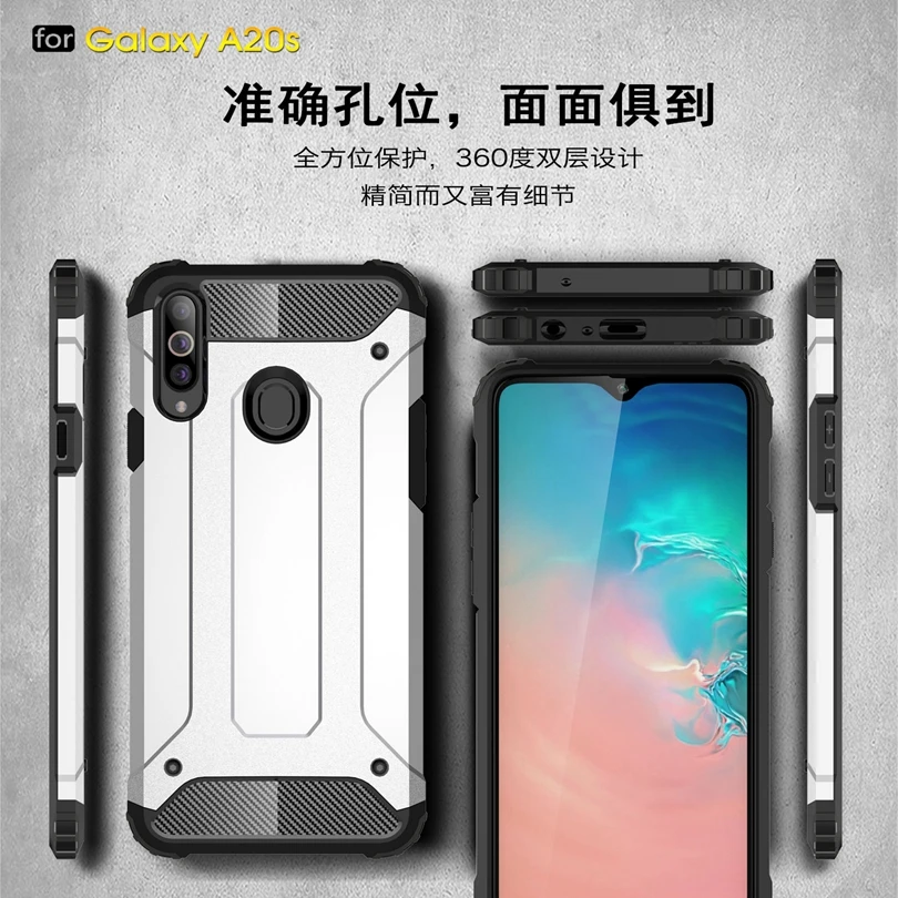 Силиконовый чехол для телефона Samsung Galaxy A20s / A 20s противоударный тонкий жесткий