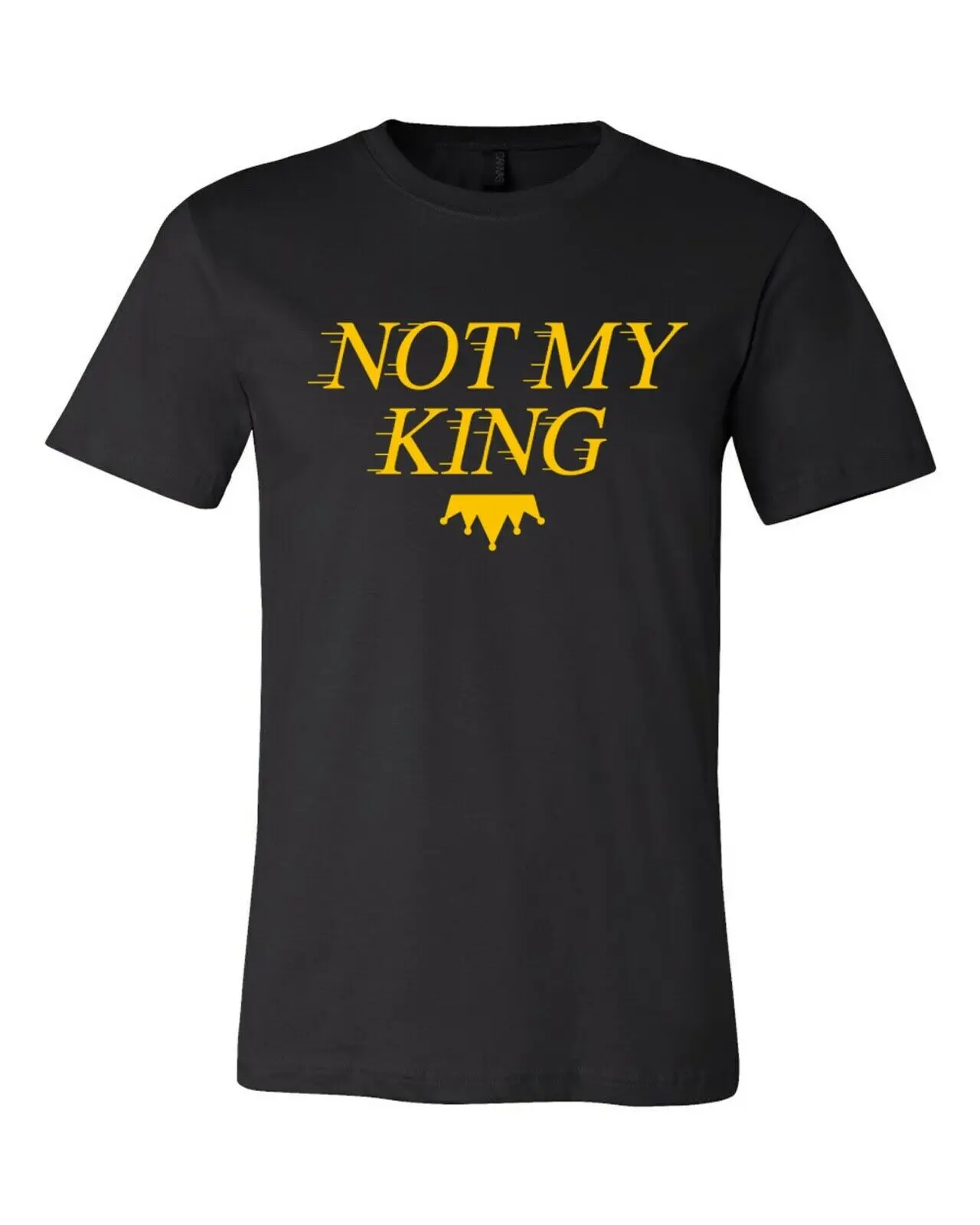 Забавная футболка с надписью NOT MY KING Новая Черная LAKERS FAN коллекция 2020 года