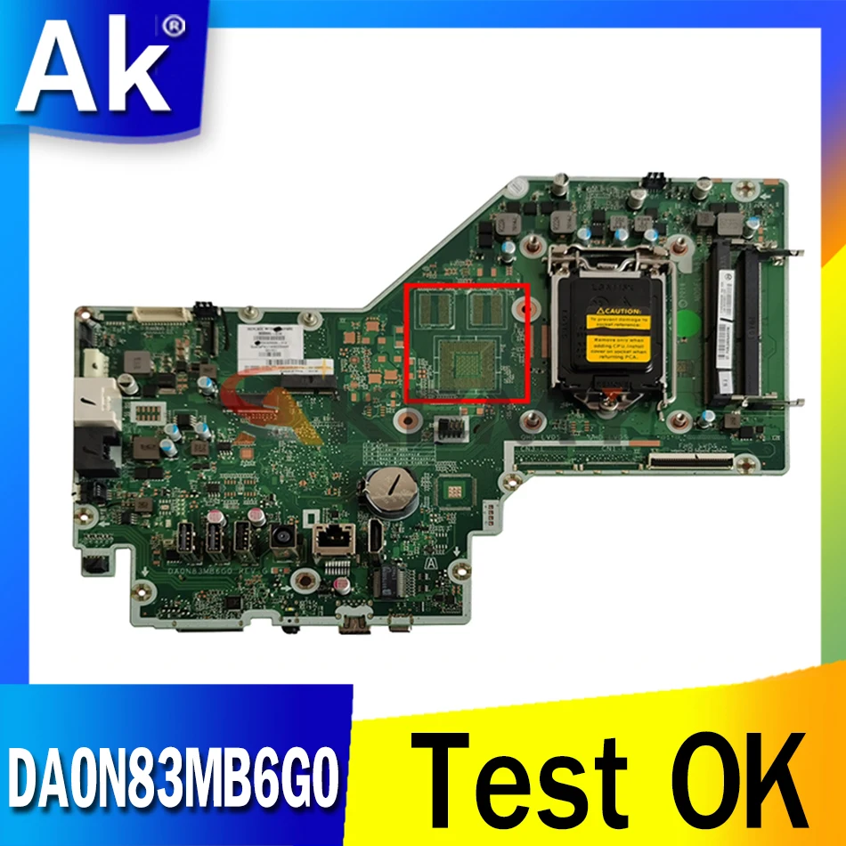 

Akemy для HP Pavilion 27-A Series Материнская плата AIO DA0N83MB6G0 908382-604 908382-004 PGA1151 MB 100% протестирован Быстрая доставка