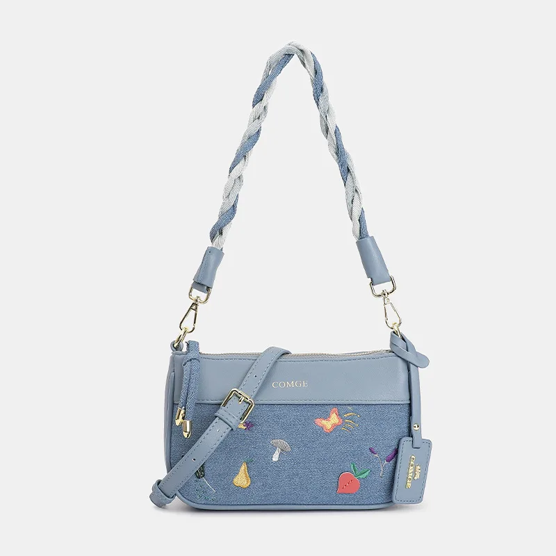 

Design armpit bag 2021 new tide fashion senior sense woven with small square bag shoulder crossbody bag female